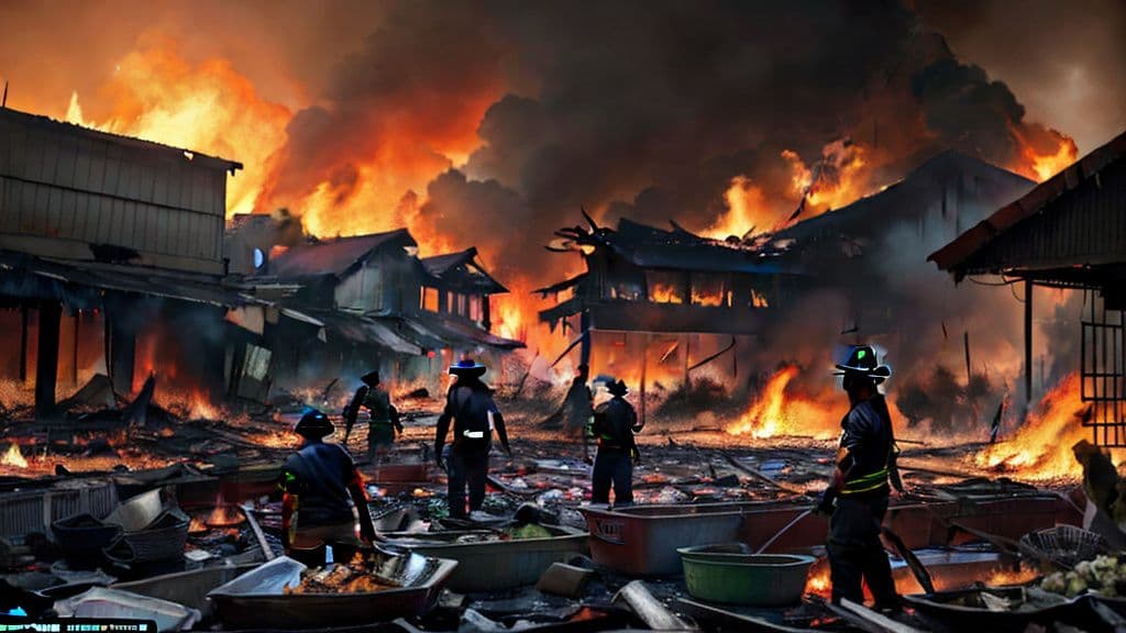 Kramat Jati Wholesale Market Fire Causes Rp350 Billion in Estimated Losses