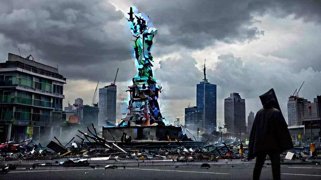 Brazilian Retailer's 24-Meter Liberty Statue Replica Collapses in Strong Winds