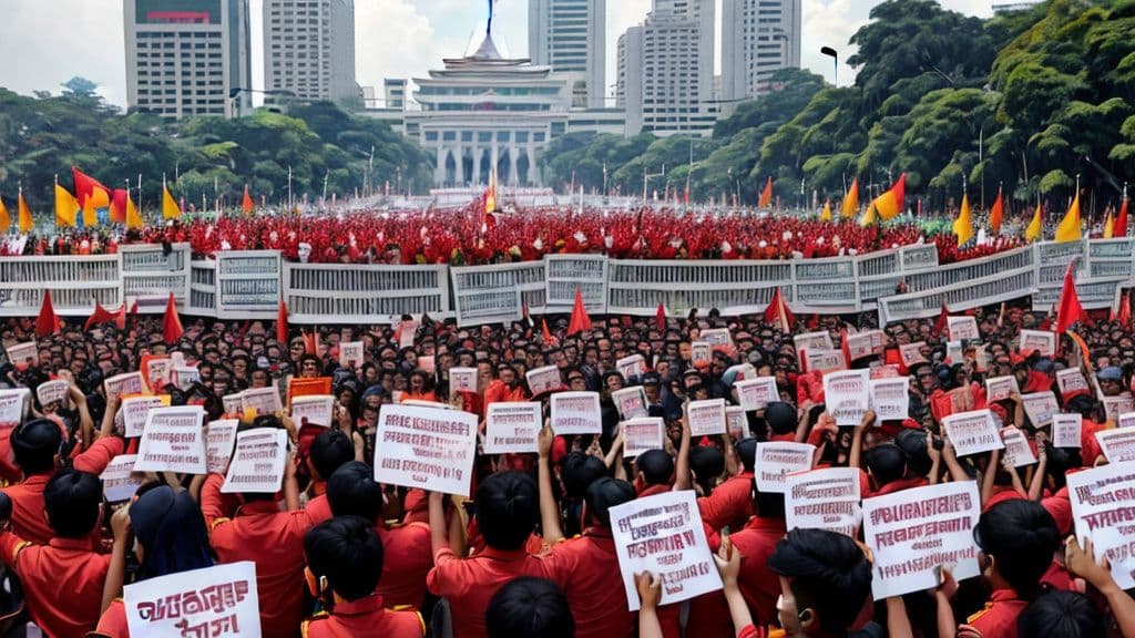 Indonesian Workers Protest Low Minimum Wage for 2026