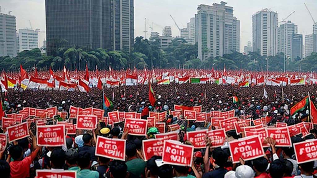 Indonesian Workers Protest 2026 Minimum Wage, Threaten Legal Action