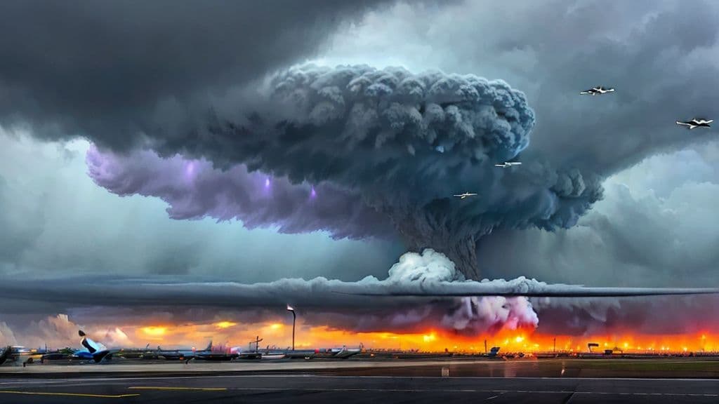 Tornado Disrupts Flight Operations at Juanda International Airport